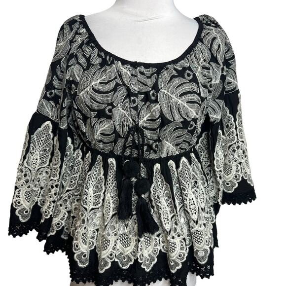 Antica Sartoria by Giacomo Cinque embroidered tie tassel top - Picture 1 of 7